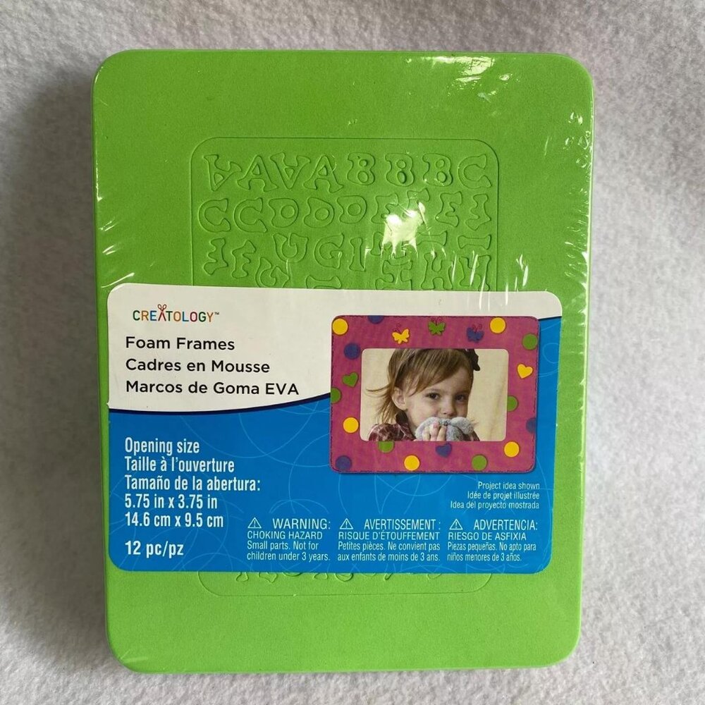 Creatology Foam Photo Frame Activity Kit 12pcs 5.75in x 3.75in Multi-Color NEW